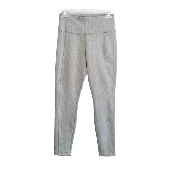 Athleta Delancey Herringbone Tight Women’s Small Grey Polyester Spandex - Picture 1 of 4
